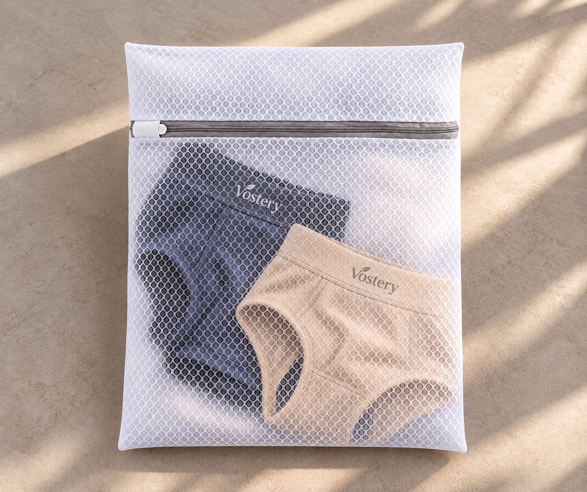 Filet de lavage Vostery avec sous-vêtements absorbants à l'intérieur